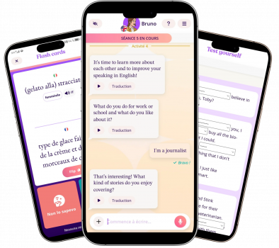 Screenshots from Aimigo Coach app