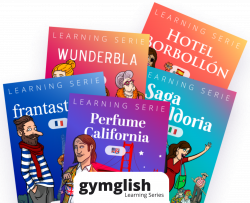 All LS books with Gymglish logo