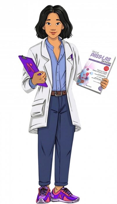 Clara Duong standing with Pass Las book