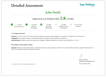 Pedagogical Assessment Frantastique
